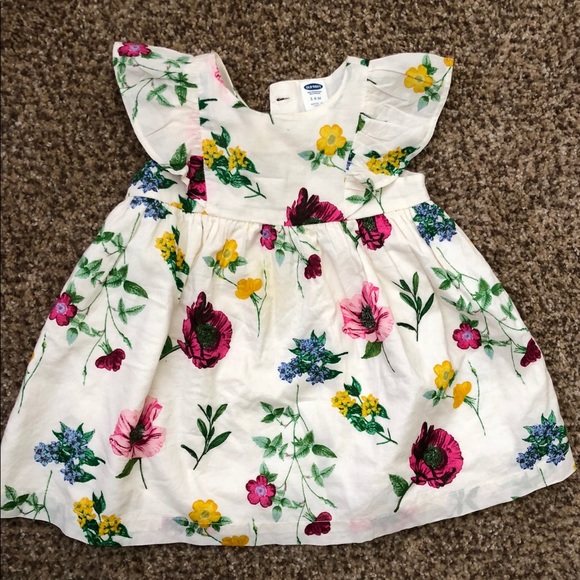 Old Navy Other - Old Navy Floral Dress with Ruffles, Size 3-6 Month